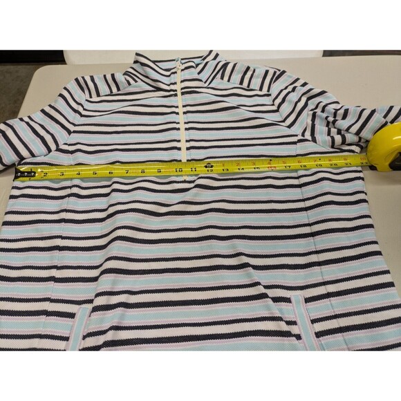 T by TALBOTS 1/4 Zip Pullover Kangaroo Pocket Mock Neck Cotton Textured 1X - Picture 11 of 12